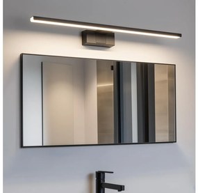 Aigostar B.V. Aigostar - Fürdőszobai LED tükörvilágítás LED/12W/230V 4000K 60 cm IP44 fekete AI1463