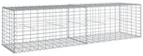 horganyzott vas gabion kosár fedéllel 200 x 50 x 50 cm