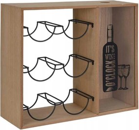 Dekoratív üveges palacktartó szekrény