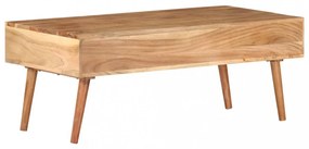 tömör akácfa dohányzóasztal 100 x 50 x 39 cm