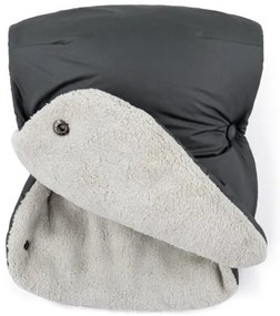 PETITE&MARS - 3v1 fusak JIBOT + rukávníky JASIE, šedý, dětský set