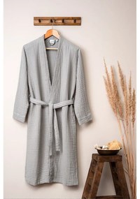Szürke muszlin fürdőköpeny L/XL Kimono – Foutastic