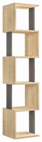 könyvespolc Piri - Sonoma Oak, Anthracite