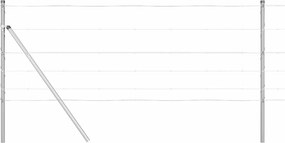 vidaXL Kerítésoszlop Galvanizált 25 x 0,8 m Acél