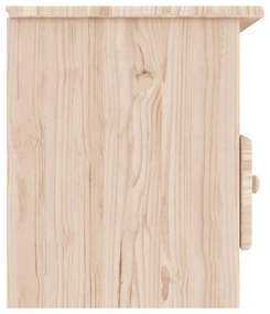 ALTA tömör fenyőfa TV-szekrény 100x35x41 cm