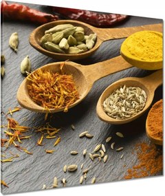 Vászonkép 80x80 Fűszerek a konyhába
