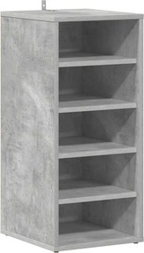 vidaXL vidaX betonszürke szerelt fa cipősszekrény 31,5 x 35 x 70 cm