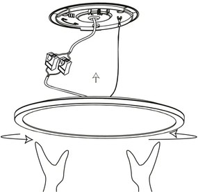 Eglo 900091 - LED RGBW Dimmelhető mennyezeti lámpa ROVITO-Z LED/14,6W/230V fekete