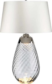 Elstead Lighting LENA LARGE LENA-TL-L-SMOKE-OWSS Asztali lámpa 1X7W/GU10+1x60W/E27