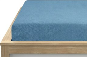 Frottír gumis lepedő EXCLUSIVE kék 90 x 200 cm