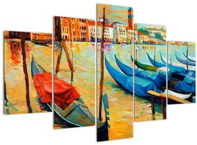 Kép - Velencei kikötő (150x105 cm)