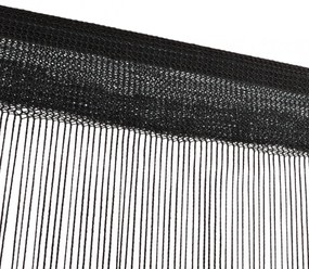 2 db fekete zsinórfüggöny 140 x 250 cm