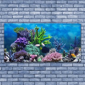 Üvegkép Akváriumi halak a víz alatt 120x60cm