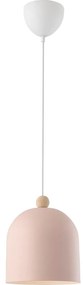 Nordlux - Csillár zsinóron GASTON 1xE27/40W/230V rózsaszín/fehér