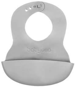 babyono szilikon előke - szürke