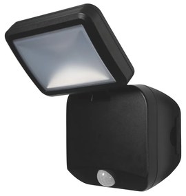 LEDVANCE Battery LED Spotlight Single L Elemes LED reflektor, fekete, 4000K természetes fehér, 260 lm, 4W, 4058075227347