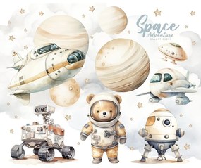 Gario Falmatrica gyerekeknek Space adventure - mackó az űrben