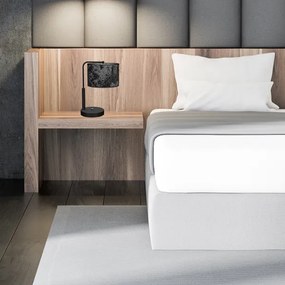 Asztali lámpa SATINO 1xE27/60W/230V fekete/szürke