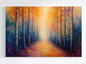 Poszter Szabadtéri Ősz Fák Út Ösvény Séta 60x40