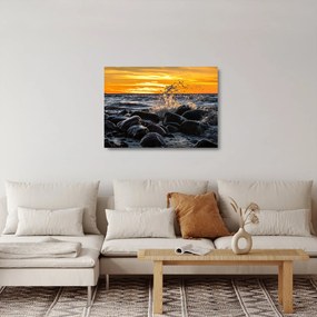 Tenger képe (üvegen) (70x50 cm)