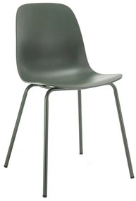 Zöld műanyag étkezőszék Whitby – Unique Furniture