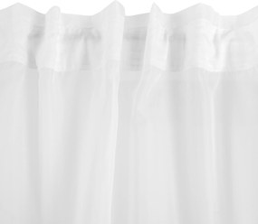 Fehér függöny szalaggal 300x160 Homla