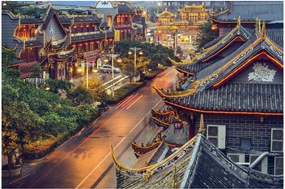 Kép - Qintai Road, Chengdu, Kína (90x60 cm)