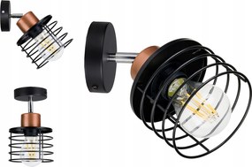 Fali Lámpa mozgatható loft huzal Rugó 1