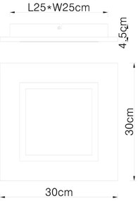 Globo 67292D2 - LED Mennyezeti lámpa LEA LED/12W/230V