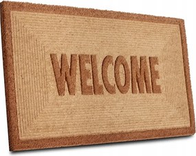 Vastag lábtörlő kókusz 45x75cm Welcome, bejárati szőnyeg