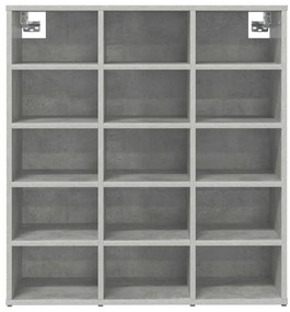 Cipősszekrény Beton szürke 77.5 x 30 x 83.5 cm Faanyag