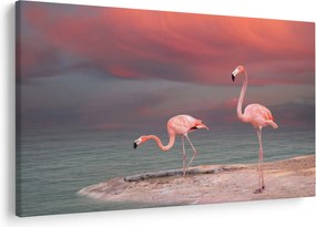 Flamingók képe (90x60 cm)