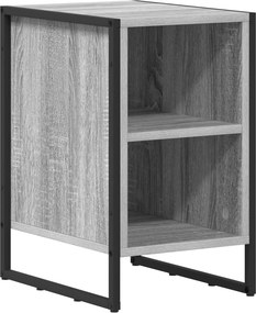 vidaXL Éjjeli asztal Szürke Sonoma 39.5 x 30 x 50 cm Faanyag