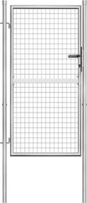 vidaXL ezüst színű horganyzott acél kerti kapu 100 x 150 cm