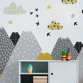 Giant Kid Sticker Scandinavian Mountains Henrika falmatrica - Ambiance