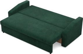 Zeus kanapéágy, kordbársony, bonell töltet, döntött kartámasz, zöld