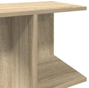 2 db sonoma tölgy színű szerelt fa éjjeliszekrény 46,5x29x61 cm