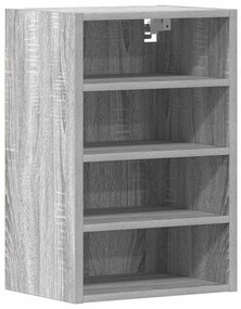 szürke sonoma színű szerelt fa függőszekrény 40x29,5x60 cm