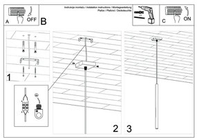 Brilagi -  LED Csillár zsinóron DRIFA 1xG9/4W/230V fehér