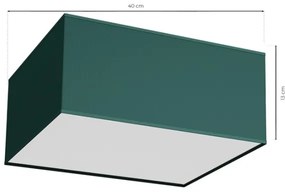 Mennyezeti lámpa VERDE 2xE27/60W/230V 40x40 cm zöld