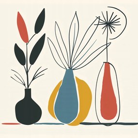 Poszter 20x20cm Virágos minták