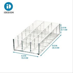 Újrahasznosított műanyag fürdőszobai rendszerező kozmetikumokhoz Lip Station – iDesign