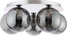 Dar Lighting modern mennyezeti lámpa foley füstös csiszolt króm darfol5450-24