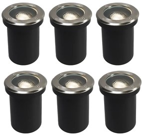 6 db-os készlet okos kültéri talajszpot állítható, WiFi-vel GU10 - Delux