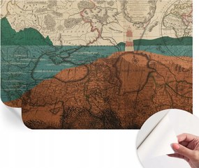 Design fali fotótapéta öntapadós történelmi térkép 104x70 cm