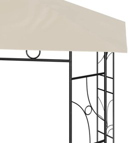 krémszínű pavilon 3 x 3 x 2,7 m 160 g/m²