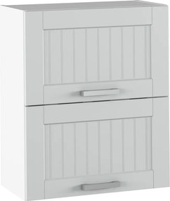 Felső szekrény, világosszürke/fehér, JULIA TYP 7