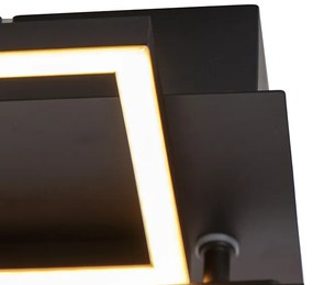 Mennyezeti lámpa megnyúlt fekete 3 fokozatú fényerőszabályzóval - Plazas Novo