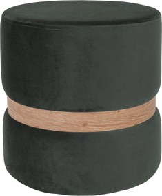 Ring puff - tölgy gyűrű - H49 - petrolszürke bársony R