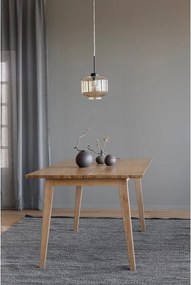 Melfort fa étkezőasztal tölgyfa dekorral, 180 x 90 cm - Rowico